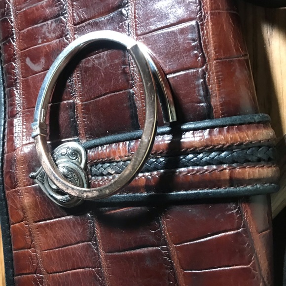 Sterling 2 stone bracelet with hinge - Picture 4 of 5